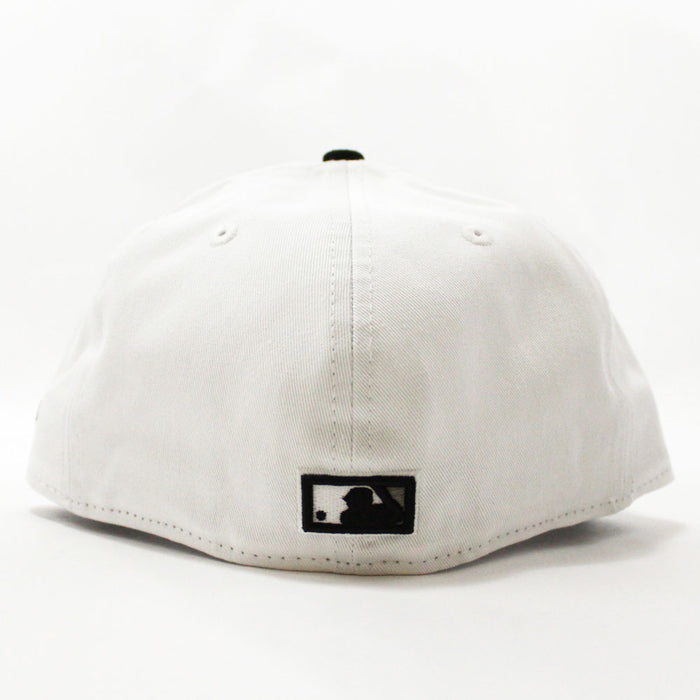Tampa Bay Devil Rays New Era 59Fifty Fitted Hat (WHITE BLACK Purple Under Brim)