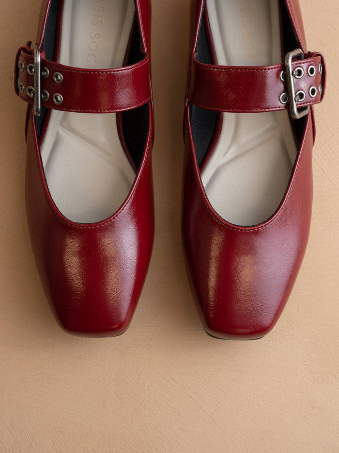The Soho | Wine Ballet Flat