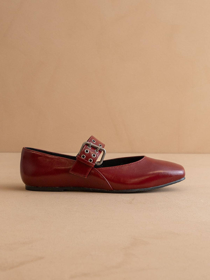 The Soho | Wine Ballet Flat