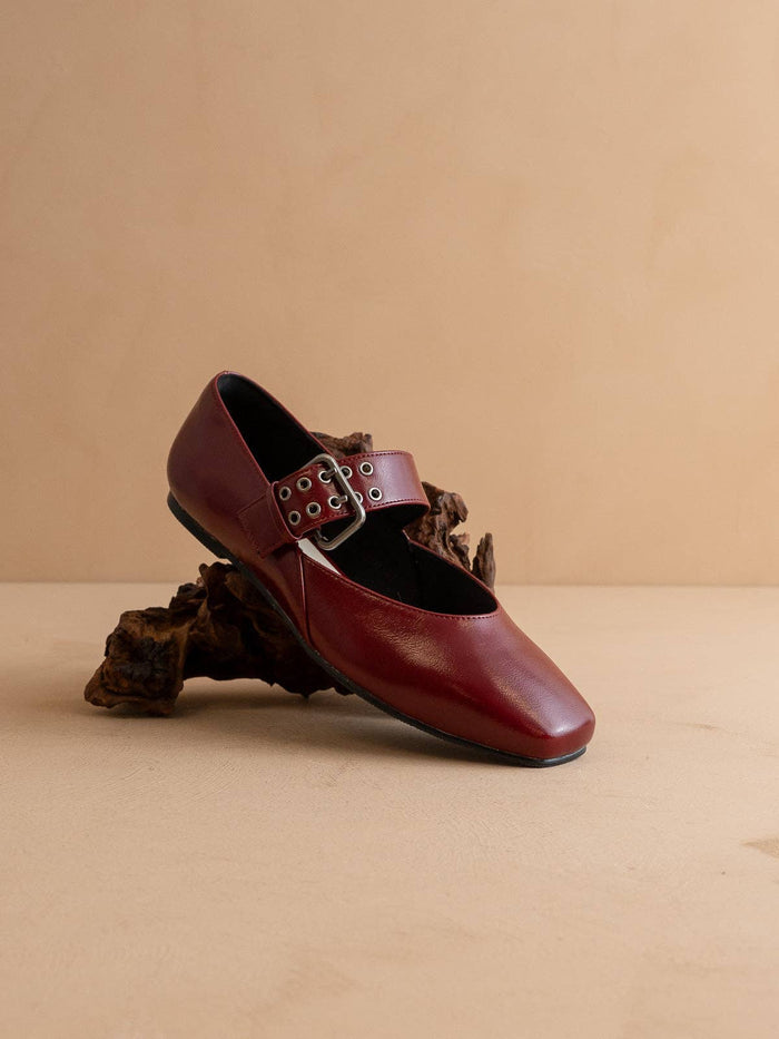 The Soho | Wine Ballet Flat