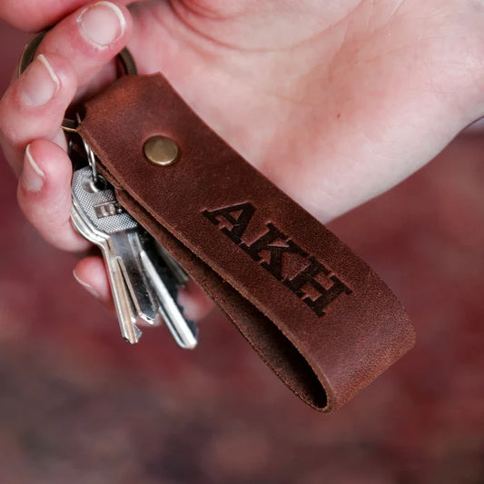 The Tucker Fine Leather Keychain Key Ring | Holtz Leather Co.