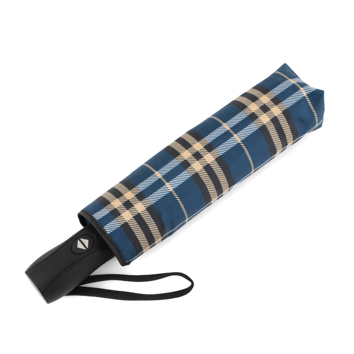 Tracker Plaid print short Umbrella - Bentley