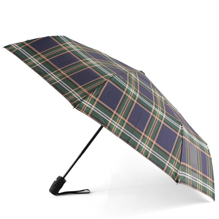 Tracker Plaid print short Umbrella - Bentley