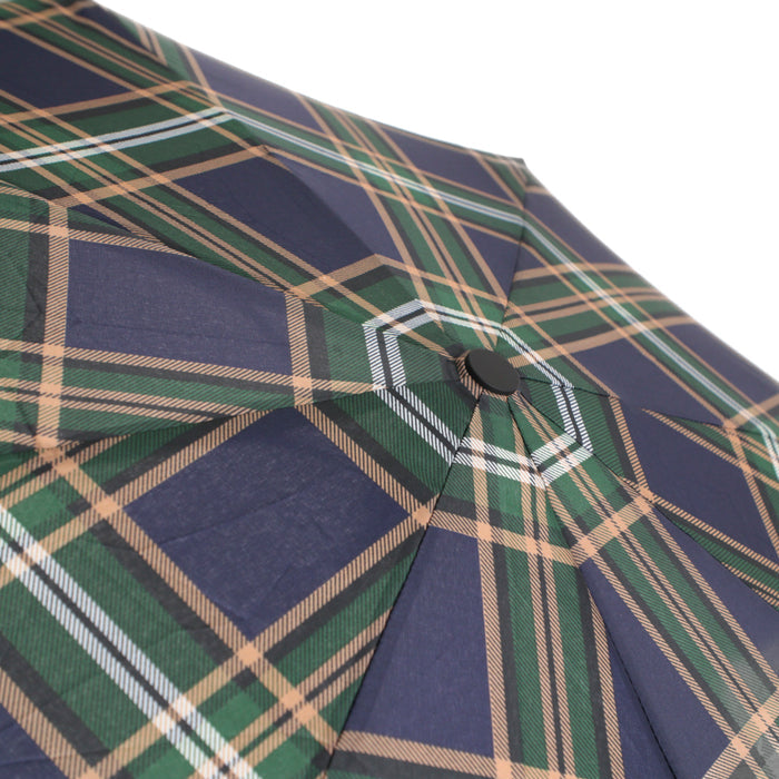 Tracker Plaid print short Umbrella - Bentley