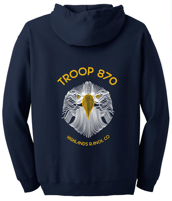 Troop 870 Basic Hoodie-Youth and Adult Sizes