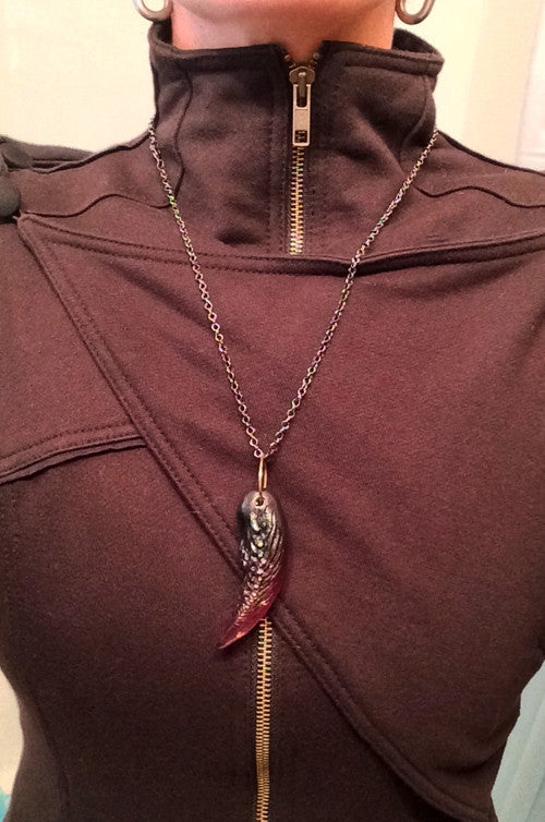 TUSK OF APOPHIS PENDANT- PURPLE