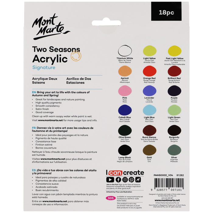 Two Seasons Acrylic Signature 18pc x 12ml (0.4 US fl.oz)