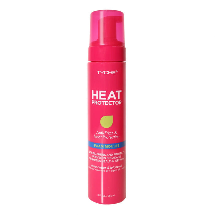 Tyche Heat Protector Anti Frizz & Heat Protection Foam Mousse 8oz/ 250ml
