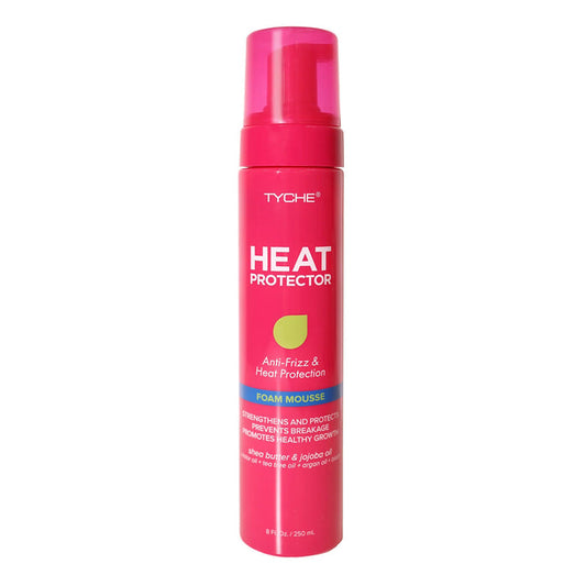 Tyche Heat Protector Anti Frizz & Heat Protection Foam Mousse 8oz/ 250ml