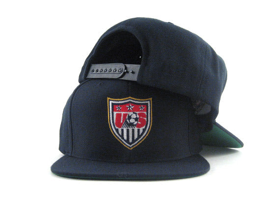 USA Crest Snapback Hat (NAVY GREEN UNDER BRIM)