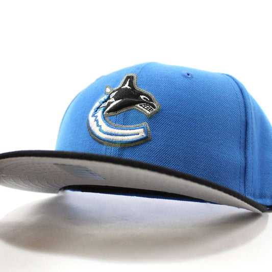 Vancouver Canucks New Era 59Fifty Fitted Hat (BLUE BLACK GRAY UNDER BRIM)