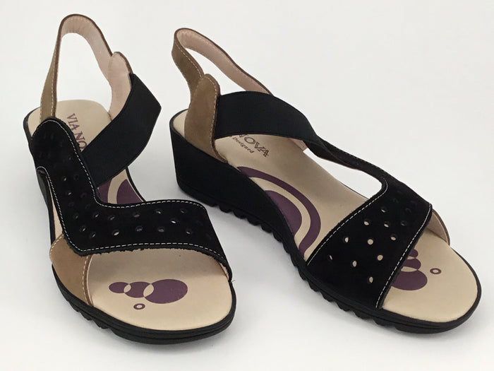 36 / Black/Taupe Nubuck