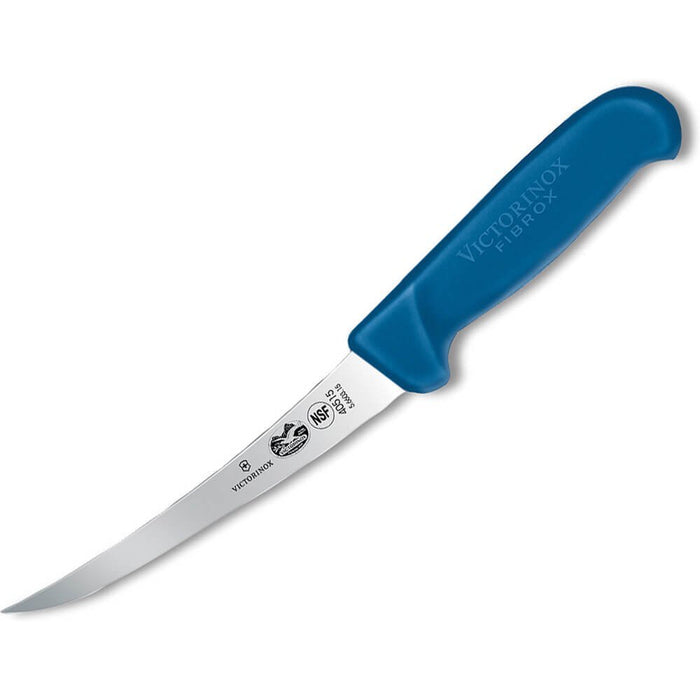 Victorinox 6" Blue Boning Knife Curved Blade 5.6602.15