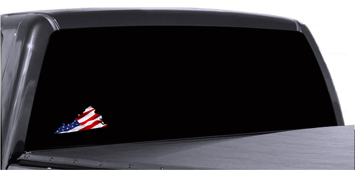 Virginia Waving USA American Flag. Patriotic Vinyl Sticker