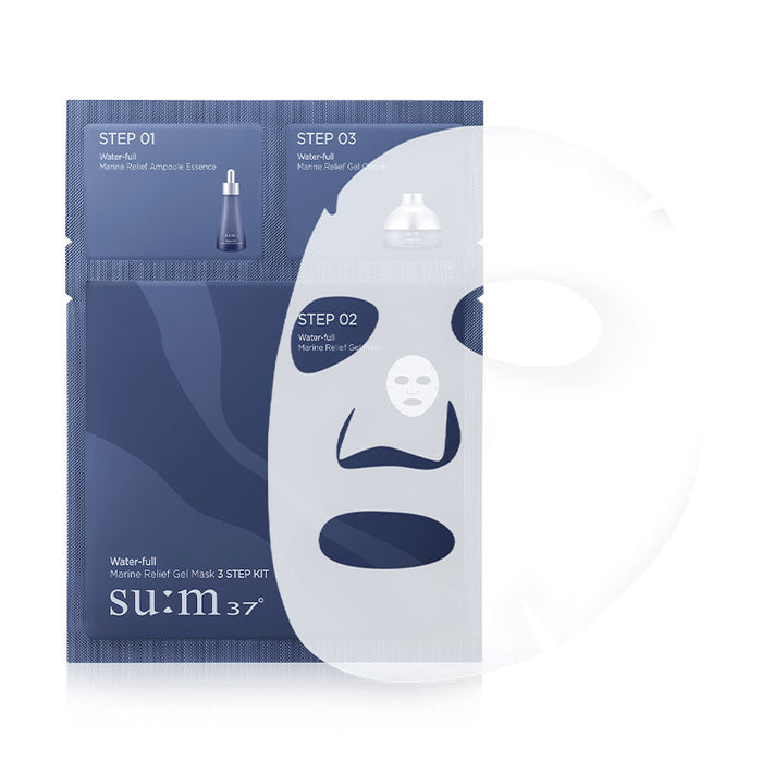 Water-full Marine Relief Gel Mask 3 Step Kit