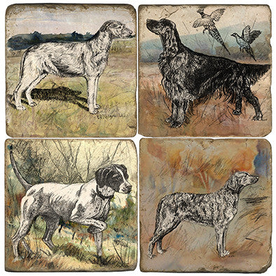 Watercolor Dogs Coasters