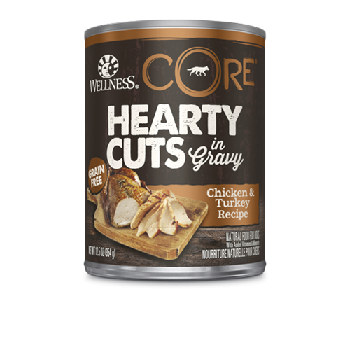 Wellness CORE Canned Hearty Cuts in Gravy Chicken & Turkey Formula Dog Food