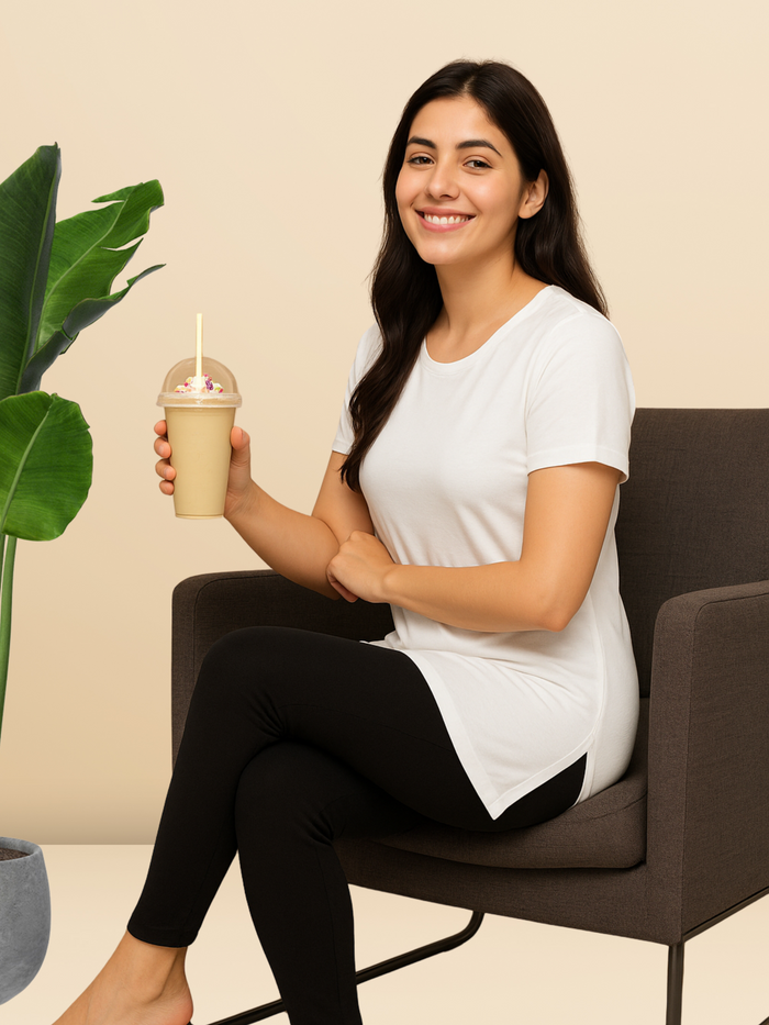 White Cotton Yoga T-Shirt for Women