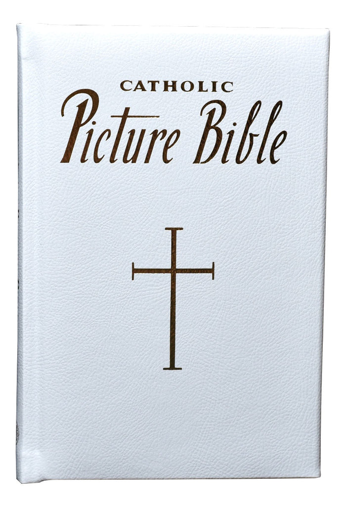 White New Catholic Picture Bible