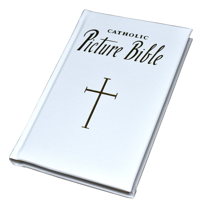 White New Catholic Picture Bible