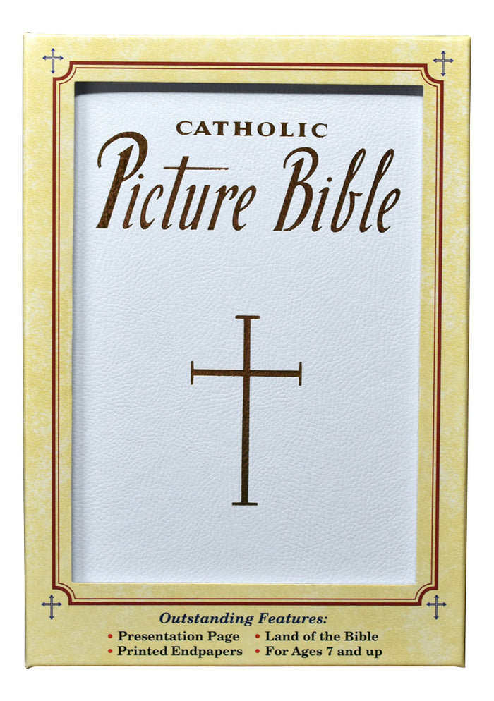 White New Catholic Picture Bible