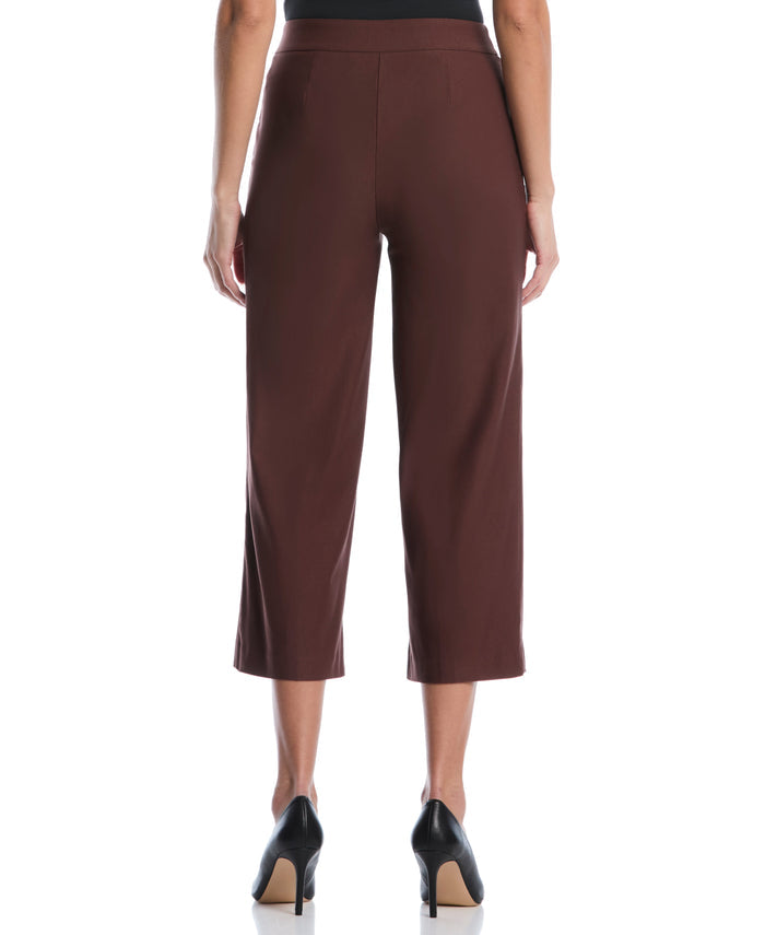 Wide Leg Trim Pant (Brown Stone)