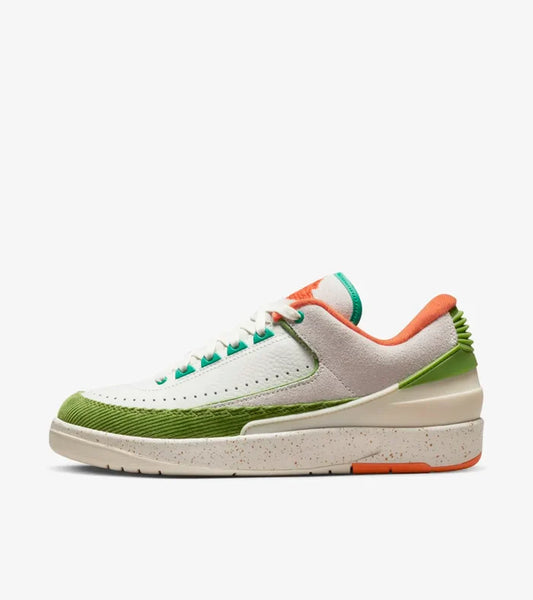 WMNS Air Jordan 2 Retro Low Titan (Sail/Safety Orange/Chlorophyll)