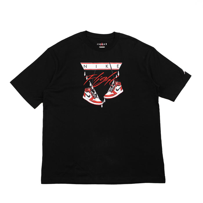 WMNS Flight AJ1 Oversized T-Shirt (Black/Varsity Red)
