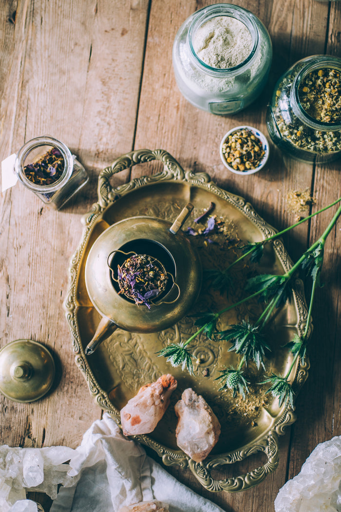 WOVEN BRASS | Large Tea Strainer
