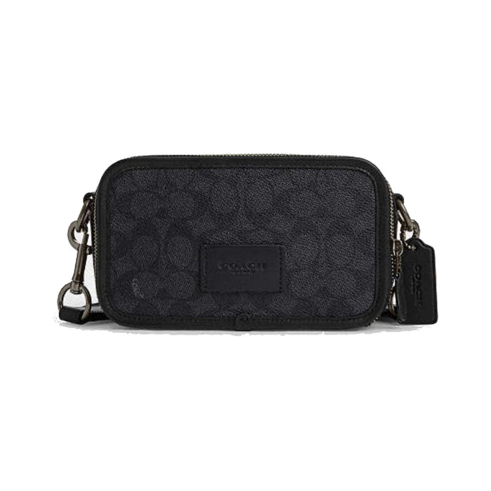 Coach Wyatt Crossbody Signature Canvas Bag Black