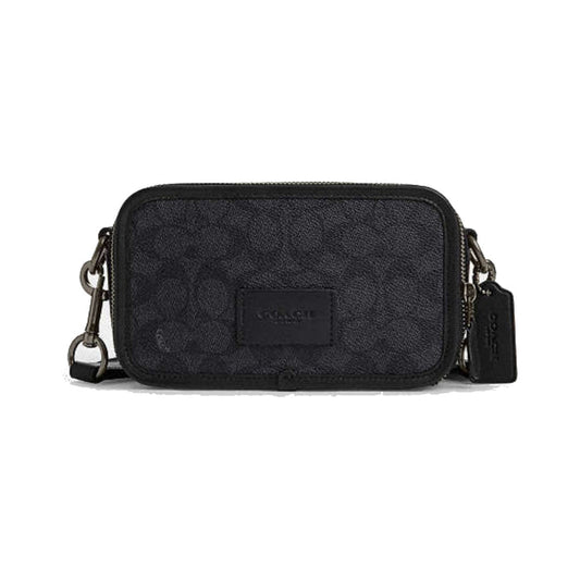 Coach Wyatt Crossbody Signature Canvas Bag Black