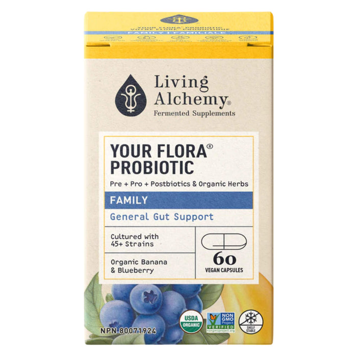 Box of LivingAlchemy YourFlora Family 60Capsules
